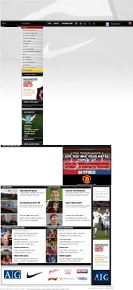 ManU Website besticht durch brilliantes Layout