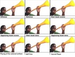 Wie man die Vuvuzela richtig bläst